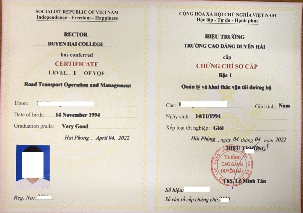 mau chung chi so cap